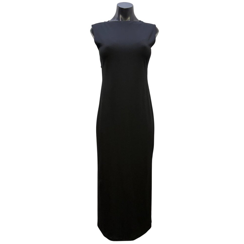 NWT Banana Republic Black Sleeveless Midi Dress Petite Size 4
